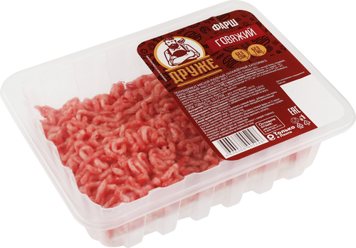 

Фарш Друже Говяжий охлажденный 400 г