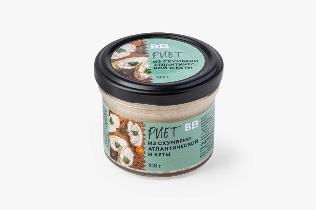 

Риет из скумбрии атлантической и кеты 100 г