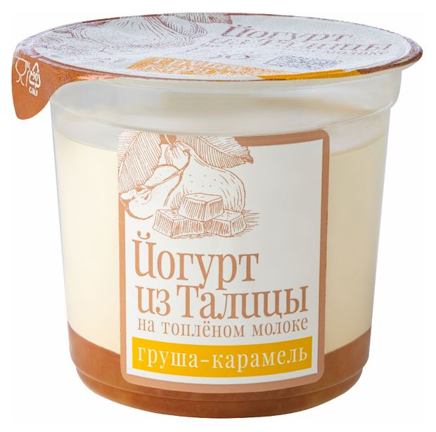 

Йогурт Из Талицы на топленом молоке груша-карамель 8% 130 г