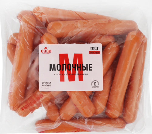 

Сосиски САВА Молочные 1с ГОСТ вес