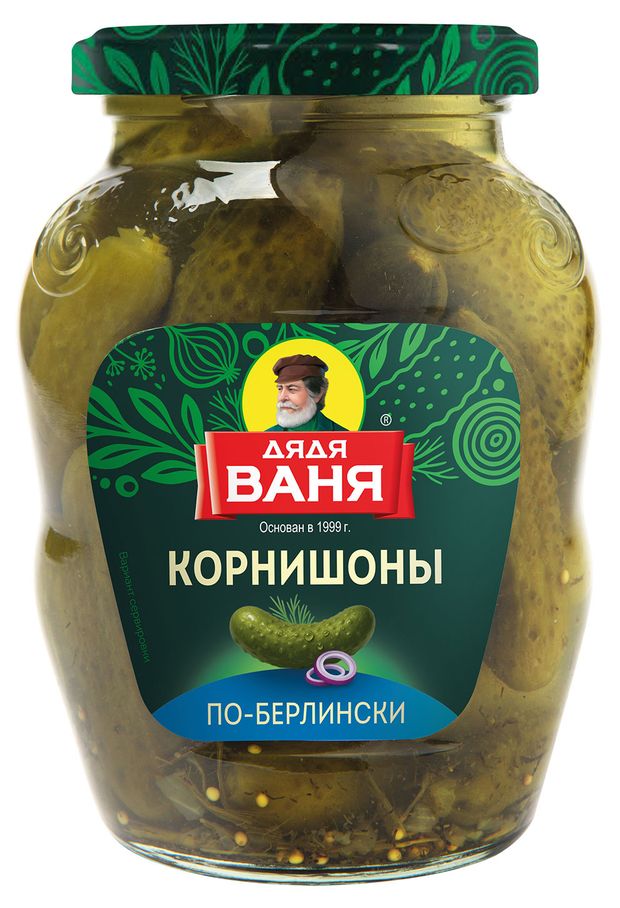 

Корнишоны Дядя Ваня по-берлински 350 г