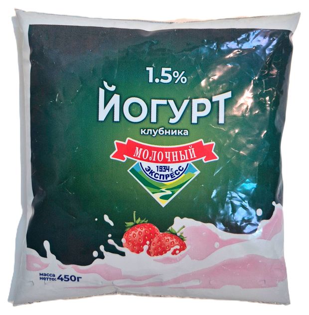 

Йогурт питьевой Алексеевское клубника 1.5% БЗМЖ 450 г