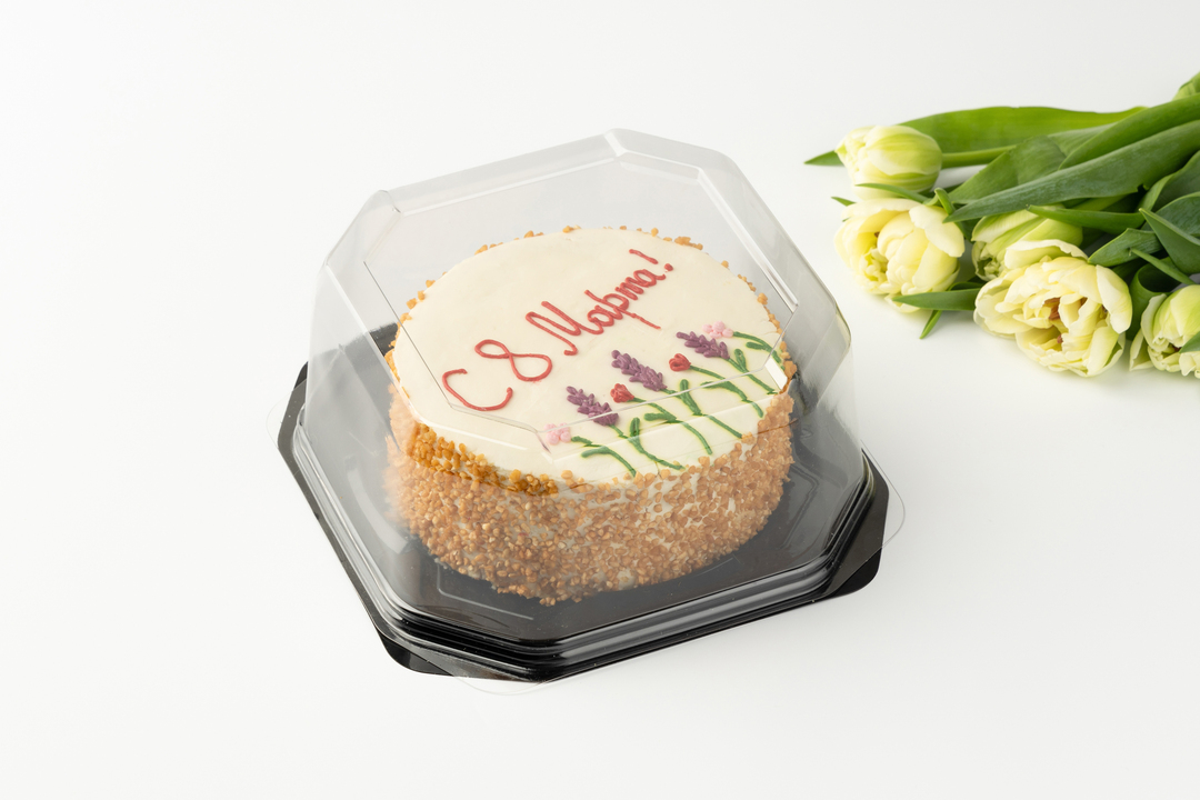 

Торт биг-бенто ВкусВилл Цветочный вальс клубника-малина 640 г