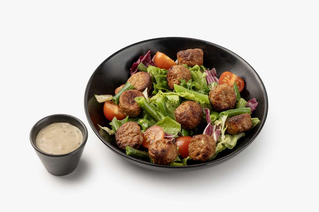 

Салат постный ВкусВилл с растительными фрикадельками 242 г