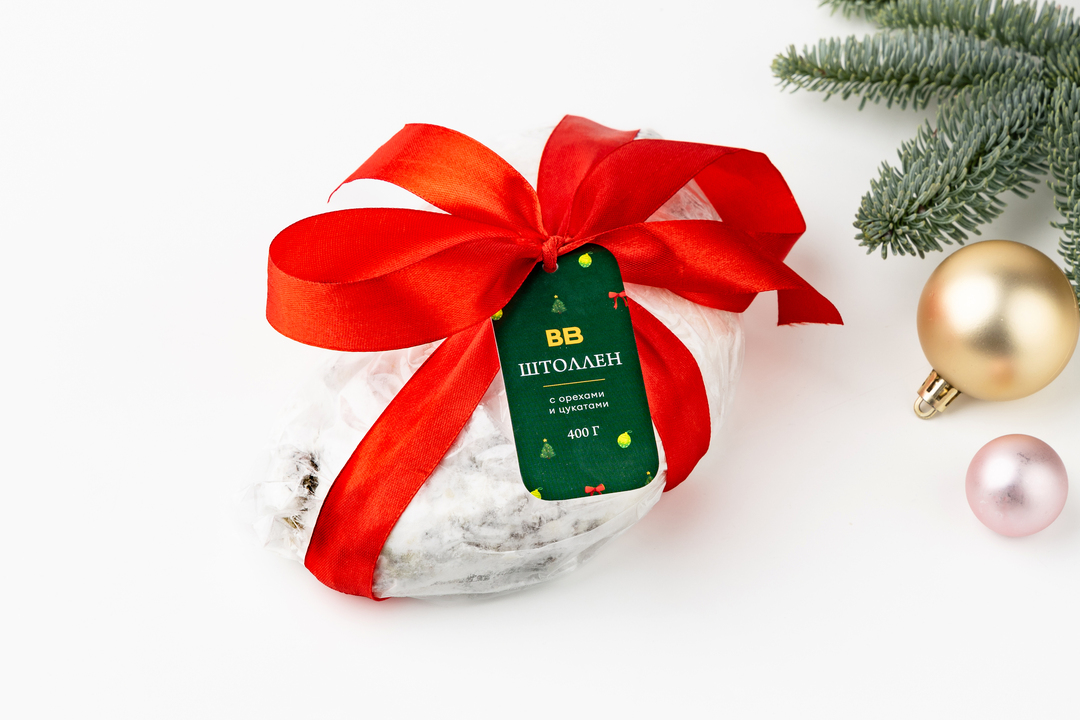 

Штоллен ВкусВилл с орехами и цукатами 400 г