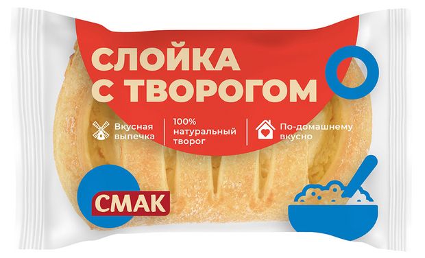 

Слойка Смак с творогом 100 г