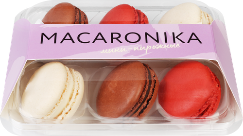

Набор пирожных Macaronika Мидл Макарон Классик 72 г