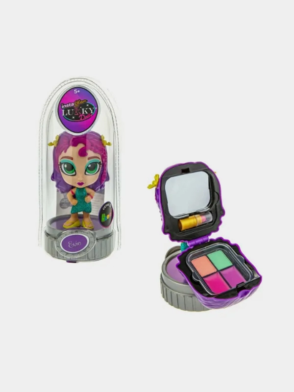 

Кукла Lukky Doll 12 см с набором косметики дизайн в ассортименте