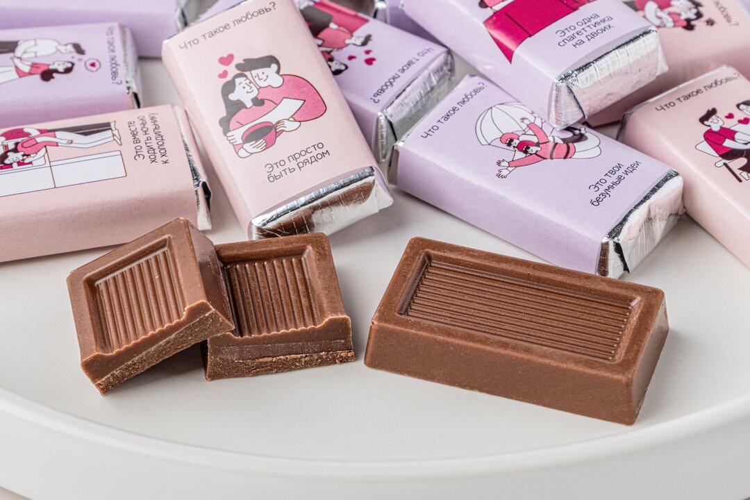 

Шоколад молочный ВкусВилл Про любовь 100 г