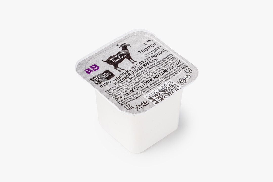 

Творог из козьего молока мягкий 4%