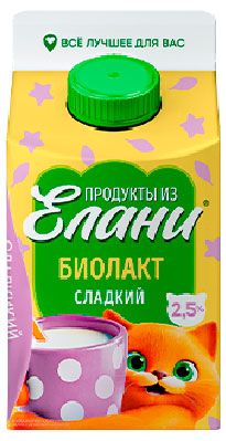 

Биолакт Продукты из Елани 2.5% 450 г