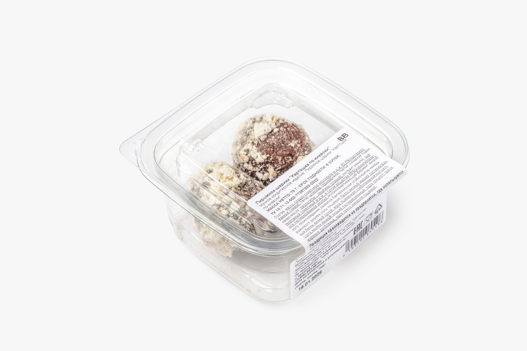 

Пирожное-шарики ВкусВилл Картошка по-киевски 75 г