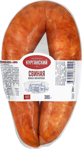 

Колбаса полукопченая МК Курганский Стандарт Свиная 380 г