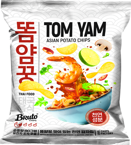 

Чипсы Bruto Том Ям 80 г