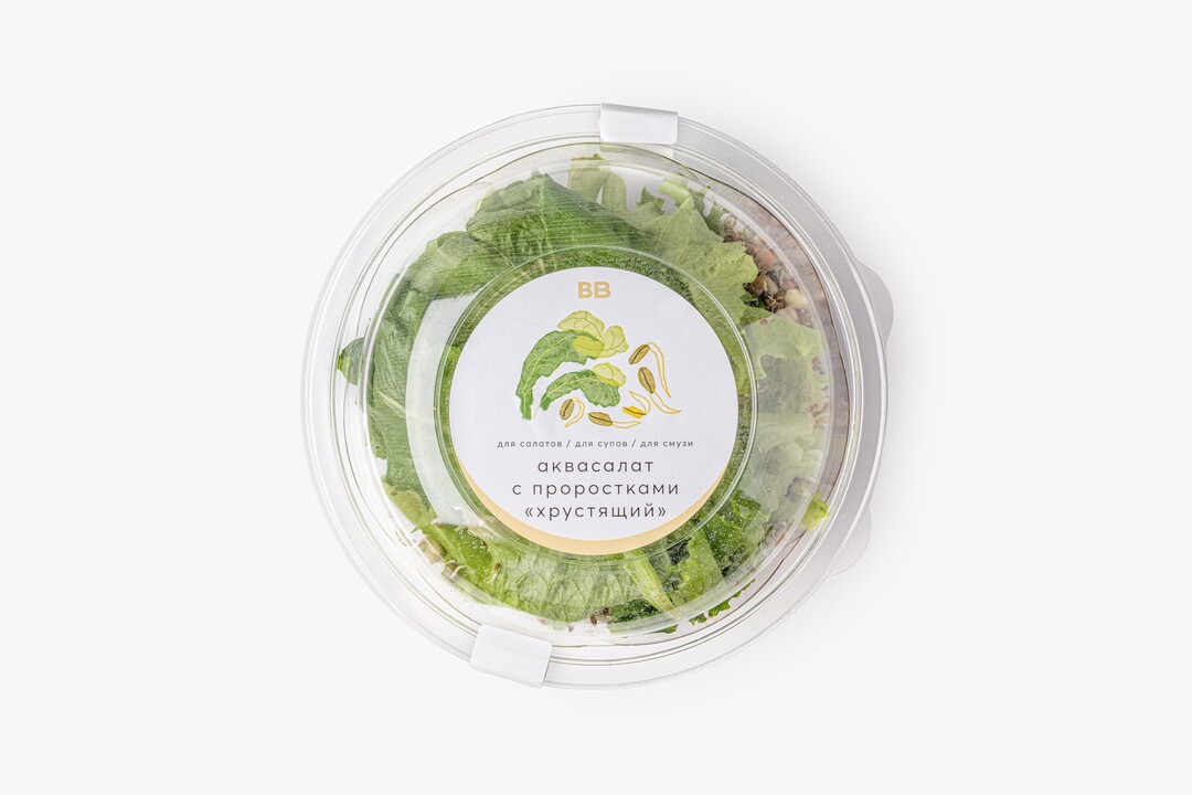 

Салатный микс Солнечная планета Aqua Greens хрустящий 150 г