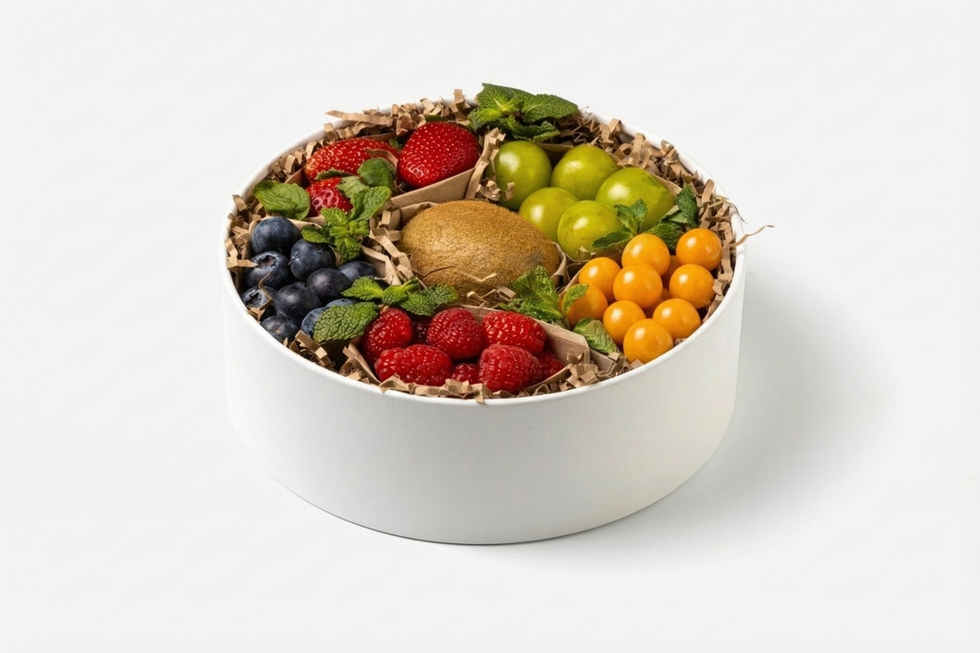 

Подарочный набор Фруткорт Ягодный заряд с киви 615 г