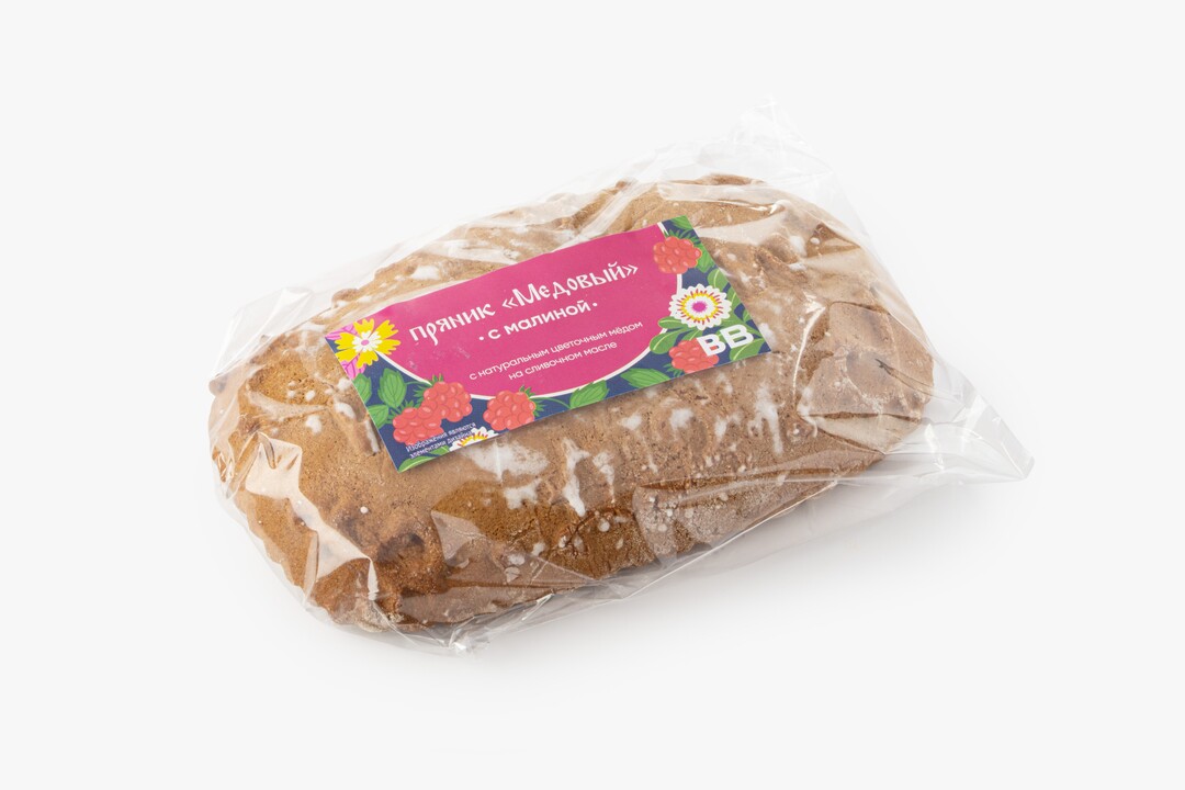 

Пряник ВкусВилл медовый с малиной 140 г