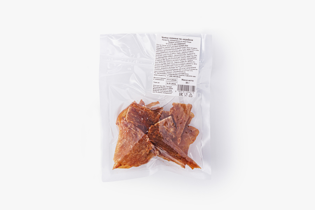 

Чипсы куриные ВкусВилл По-корейски 50 г