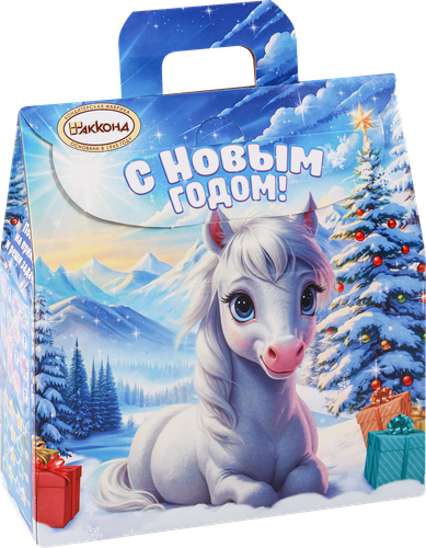 

Подарок новогодний Акконд N39 Улыбка зимы 400 г дизайн в ассортименте