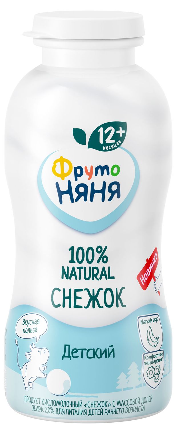 

Продукт кисломолочный ФрутоНяня Снежок 2% 200 г