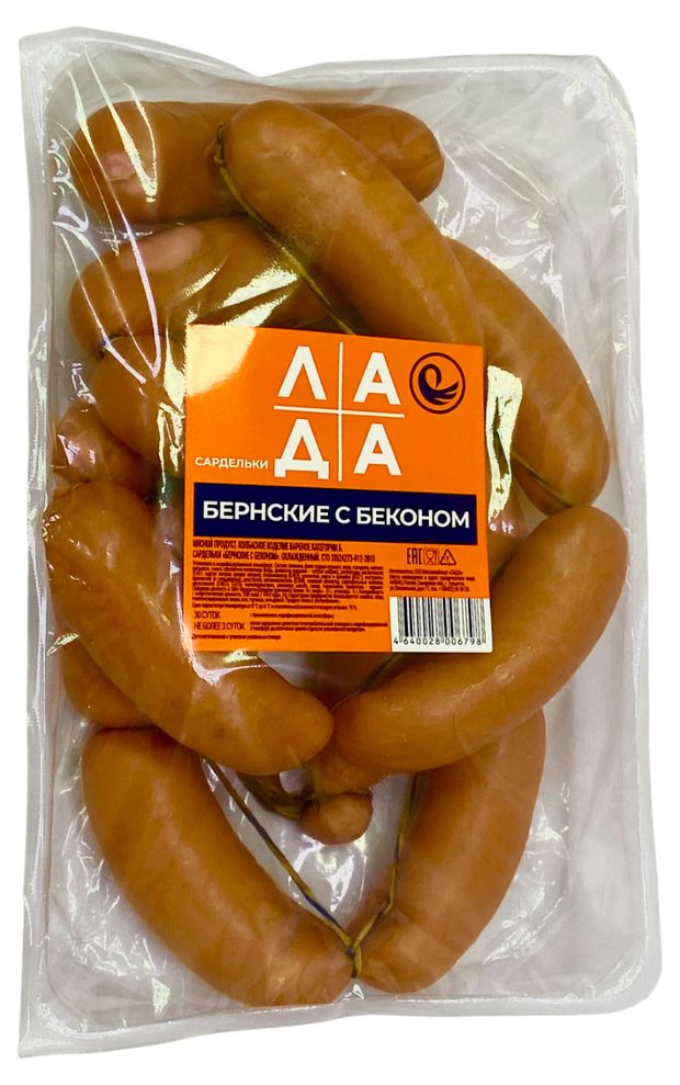 

Сардельки Лада Бернские с беконом вес
