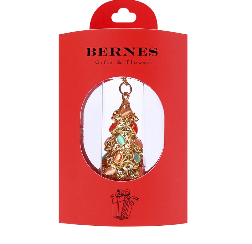 

Сувенир BERNES Брелок ёлочка gold 2.5 см, Россия