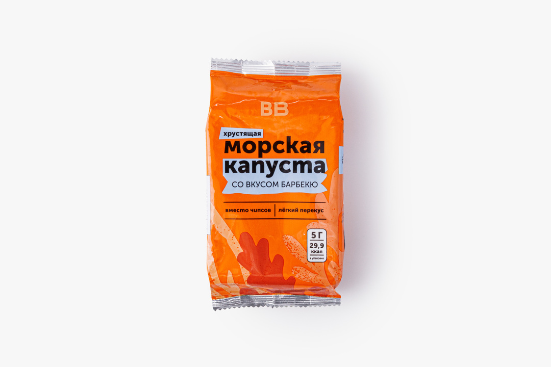 

Морская капуста хрустящая со вкусом барбекю