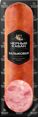 

Колбаса Черный кабан Балыковая варено-копченая вес