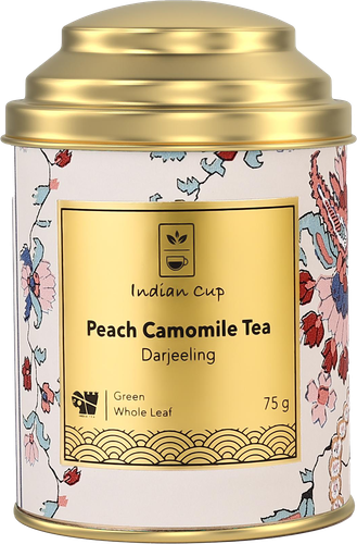 

Чай зеленый Indian Cup Peach Camomile Green Tea Персиковый с ромашкой 75 г