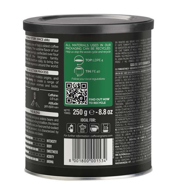 

Кофе Caffe Vergnano Arabica Moka молотый 250 г