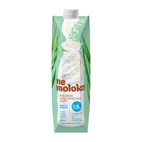 

Напиток Nemoloko рисовый классический лайт 1 л