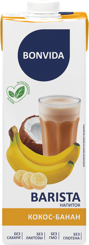 

Напиток на растительной основе Bonvida Barista Кокос банан 1.8% 1 л