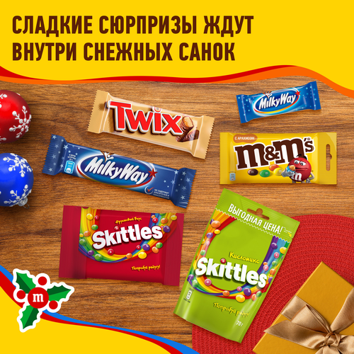 

Подарочный набор M&M's Friends Санки Деда Мороза на Новый Год 222 г