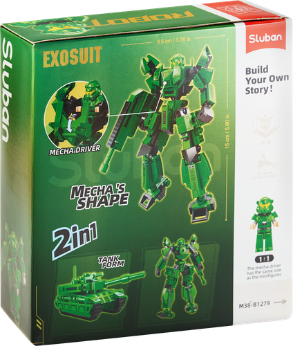 

Конструктор SlubanТрансформер Танк 2 в 1 247 деталей