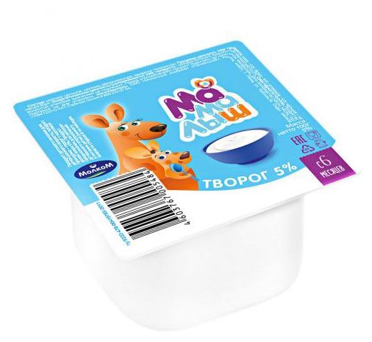 

Творог Мамалыш 5% для детского питания, без змж 100 г