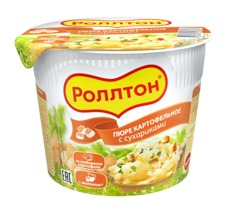 

Пюре картофельное Роллтон с сухариками 40 г