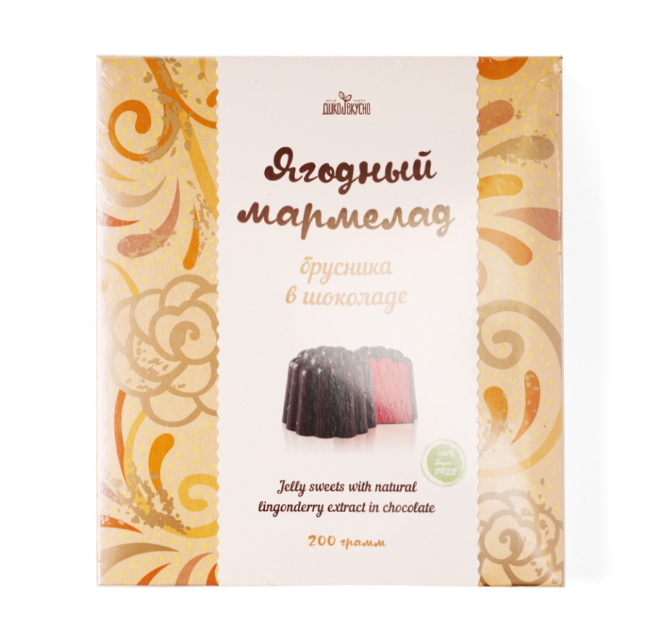 

Мармелад Дико Вкусно Брусничный в шоколадной глазури