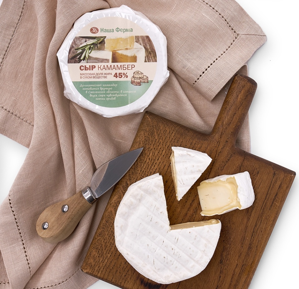 

Сыр мягкий Камамбер Наша Ферма Красная Горка Россия