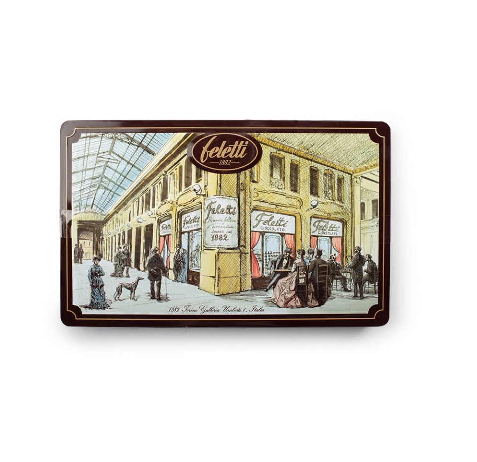 

Конфеты Feletti Latta Galleria Umberto I пралине из молочного и тёмного шоколада 300 г