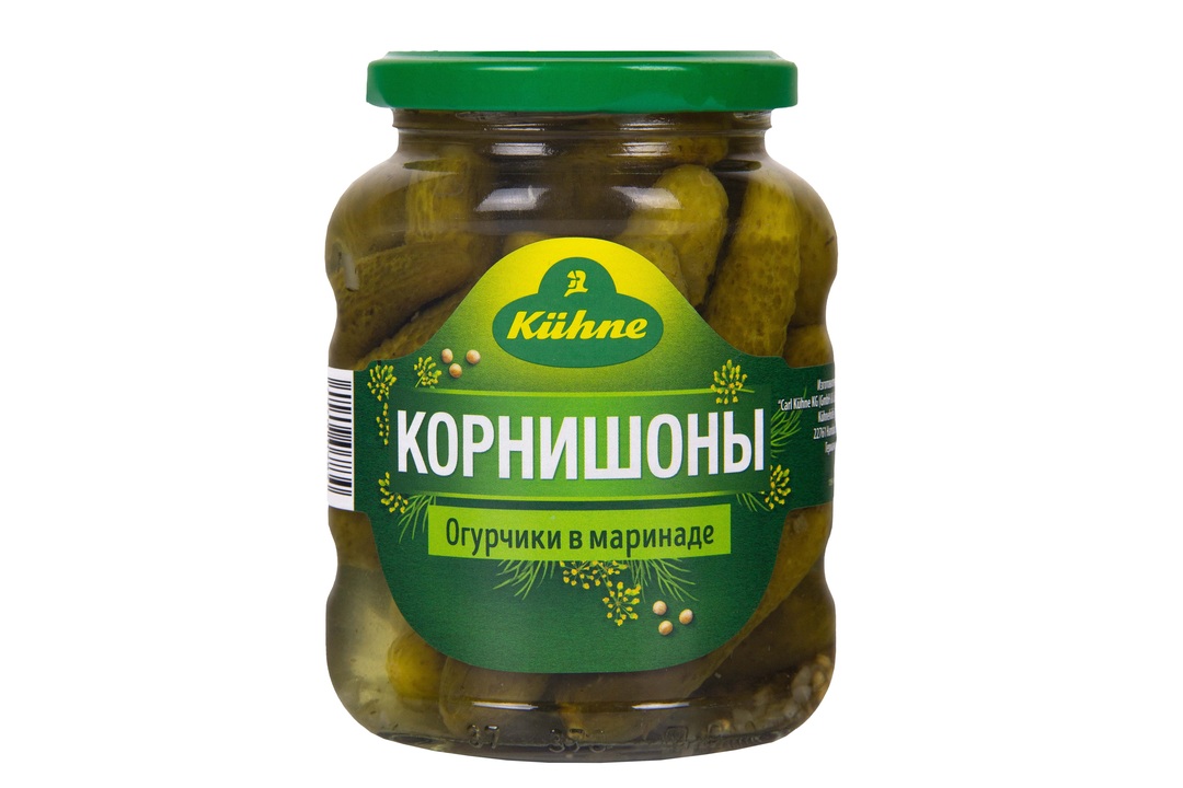 

Корнишоны Kuhne в маринаде консервированные 330 г