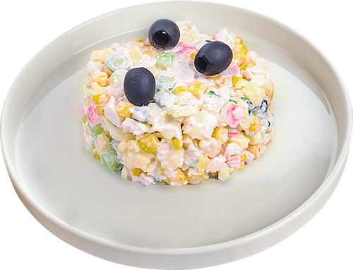 

Салат с крабовыми палочками Лента Fresh вес