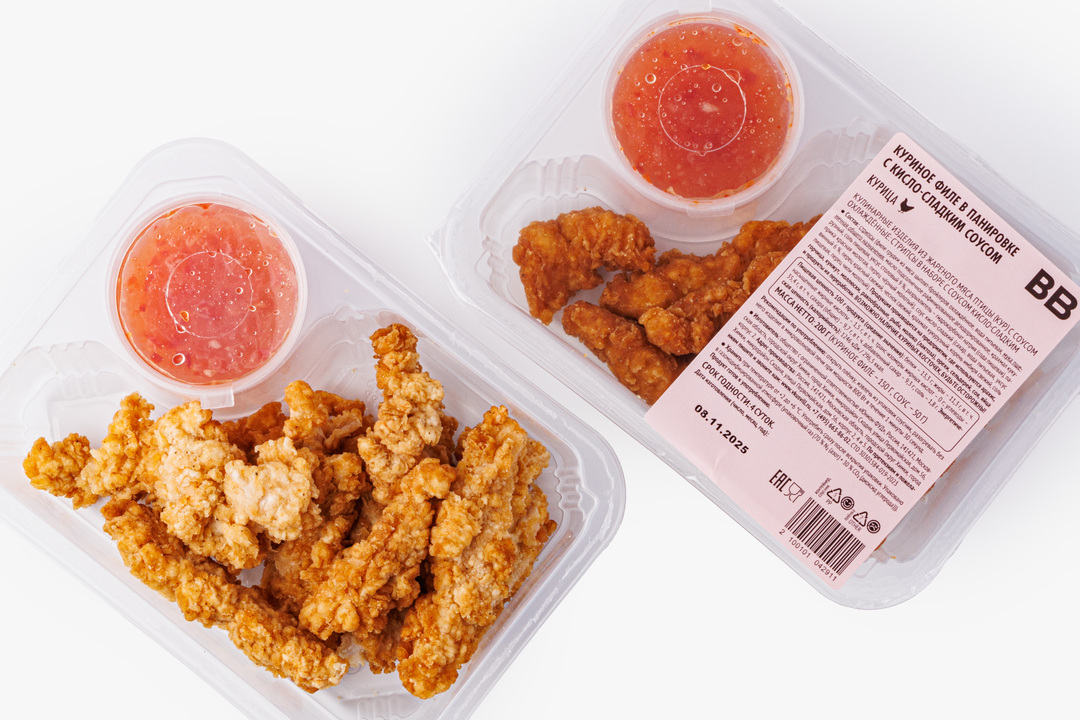 

Куриное филе ВкусВилл в панировке с кисло-сладким соусом 200 г