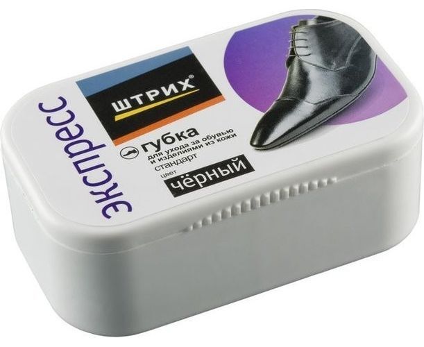 

Губка для обуви Штрих экспресс черная 40 г