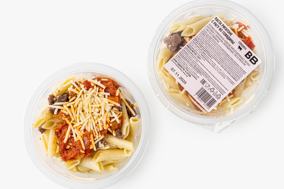 

Паста ВкусВилл Ригатоне с рагу из говядины 250 г