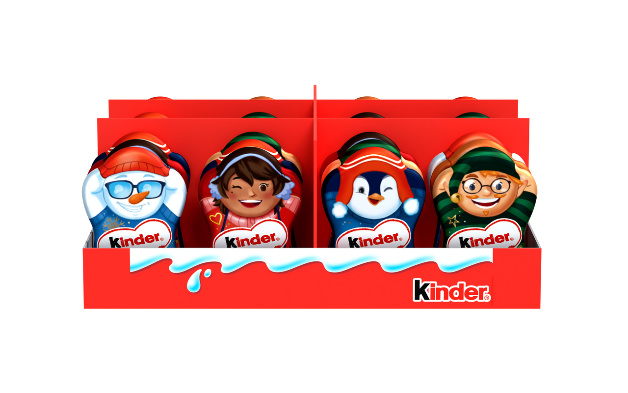 

Шоколад Kinder молочный фигурный с внутренним молочным слоем, 1 шт., дизайн в ассортименте 35 г