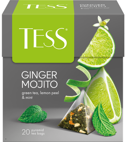 

Чай зеленый Tess Ginger Мojito в пирамидках 36 г 20 шт.