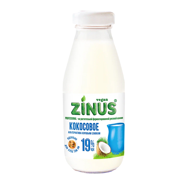 

Сливки Zinus Vegan Кокосовые 19% 0.3 л