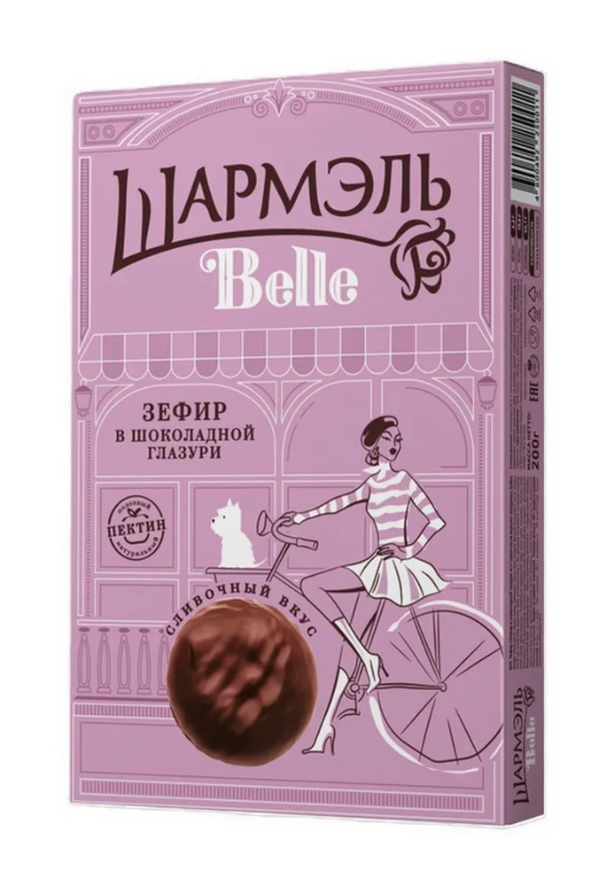 

Зефир Шармэль Belle сливочный в шоколадной глазури 200 г