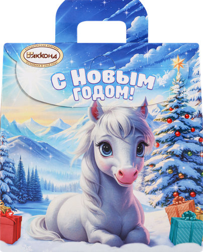 

Подарок новогодний Акконд N39 Улыбка зимы 400 г дизайн в ассортименте