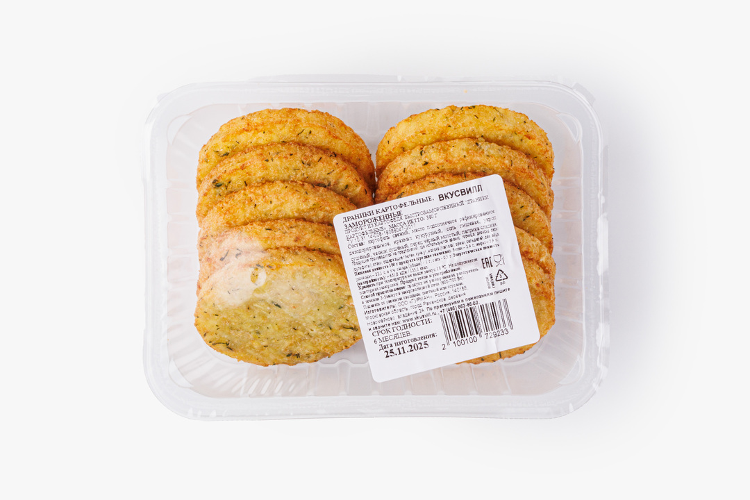 

Драники картофельные замороженные, 400 г